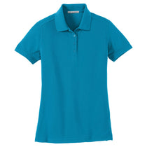 Port Authority Women's Blue Wake 5-in-1 Performance Pique Polo