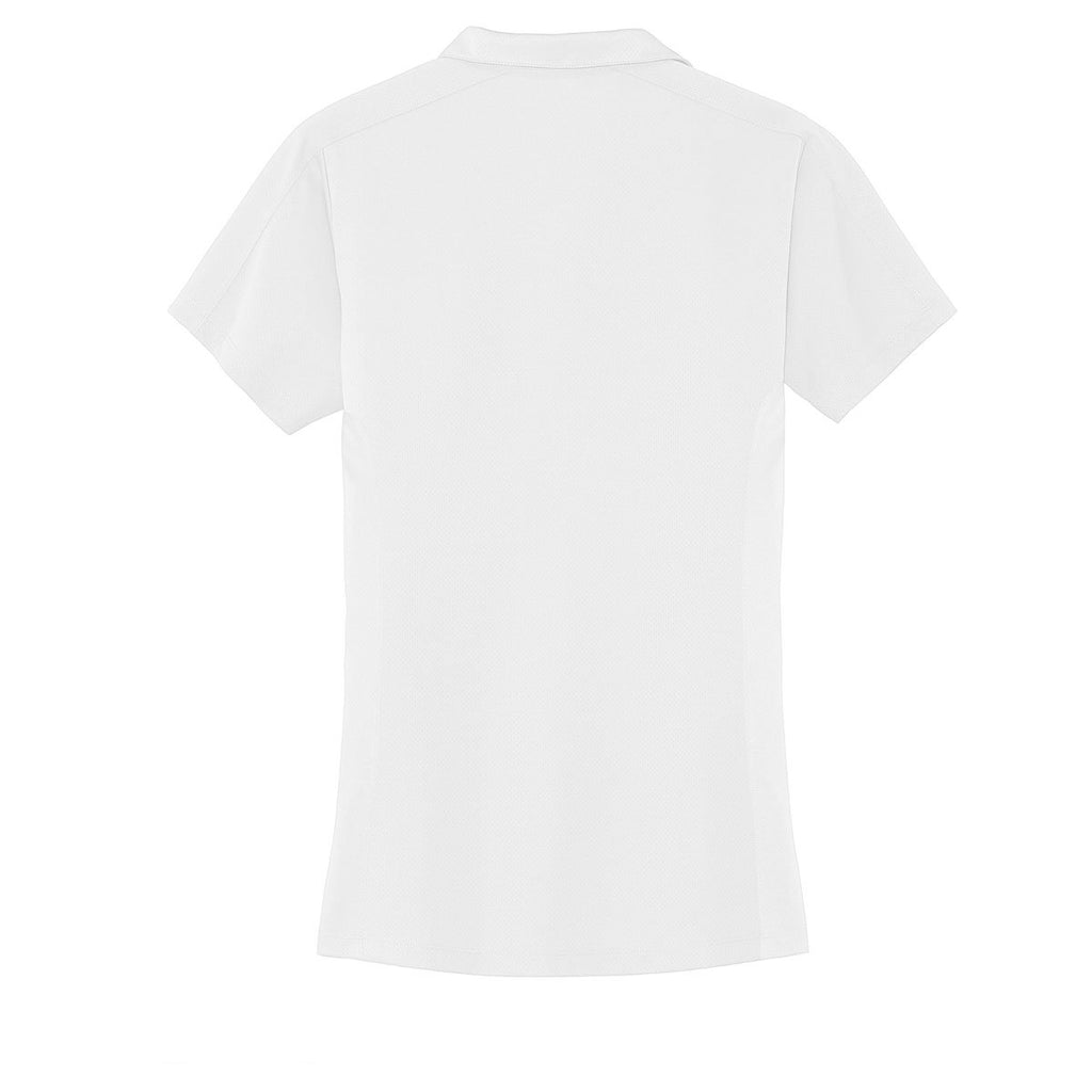 Port Authority Women's White Diamond Jacquard Polo