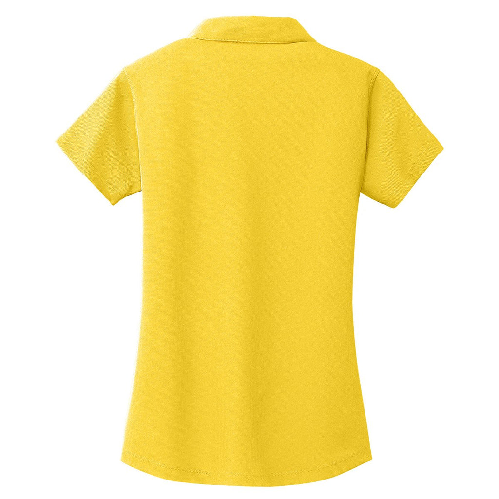 Port Authority Women's Yellow Dry Zone Grid Polo