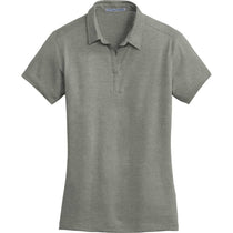 Port Authority Women's Monument Grey Meridian Cotton Blend Polo