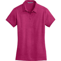 Port Authority Women's Pink Azalea Meridian Cotton Blend Polo