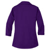 Port Authority Women's Deep Purple 3/4-Sleeve Blouse