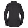 Port Authority Women's Grey Smoke Stretch Poplin Shirt