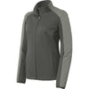 Port Authority Women's White/Rogue Grey Active Colorblock Soft Shell Jacket