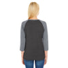 LAT Women's Vintage Smoke/Granite Heather Baseball Fine Jersey T-Shirt