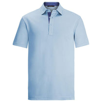 Bugatchi Men's Ocean Short Sleeve Three Button Polo Collar