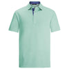 Bugatchi Men's Paradise Short Sleeve Three Button Polo Collar