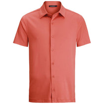 Bugatchi Men's Mango Short Sleeve Full Button Spread Self Collar