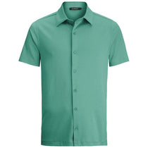 Bugatchi Men's Paradise Short Sleeve Full Button Spread Self Collar