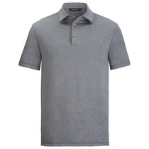 Bugatchi Men's Black Short Sleeve Three Button Self Collar
