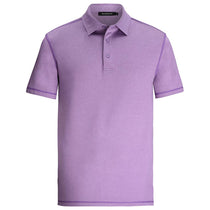 Bugatchi Men's Lilac Short Sleeve Three Button Self Collar