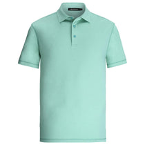 Bugatchi Men's Menthol Short Sleeve Three Button Self Collar
