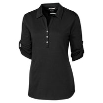 Cutter & Buck Women's Black DryTec E/S Thrive Polo