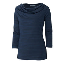 Cutter & Buck Women's Navy DryTec 3/4 Sleeve Highland Park Cowl