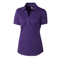 Cutter & Buck Women's College Purple DryTec Glendale Polo