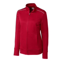 Cutter & Buck Women's Cardinal Red WeatherTec Ridge Full Zip