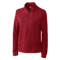 Cutter & Buck Women's Cardinal Red DryTec Edge Full Zip