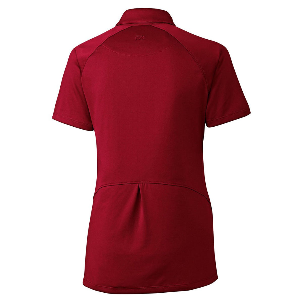 Cutter & Buck Women's Cardinal Red DryTec Lacey Polo