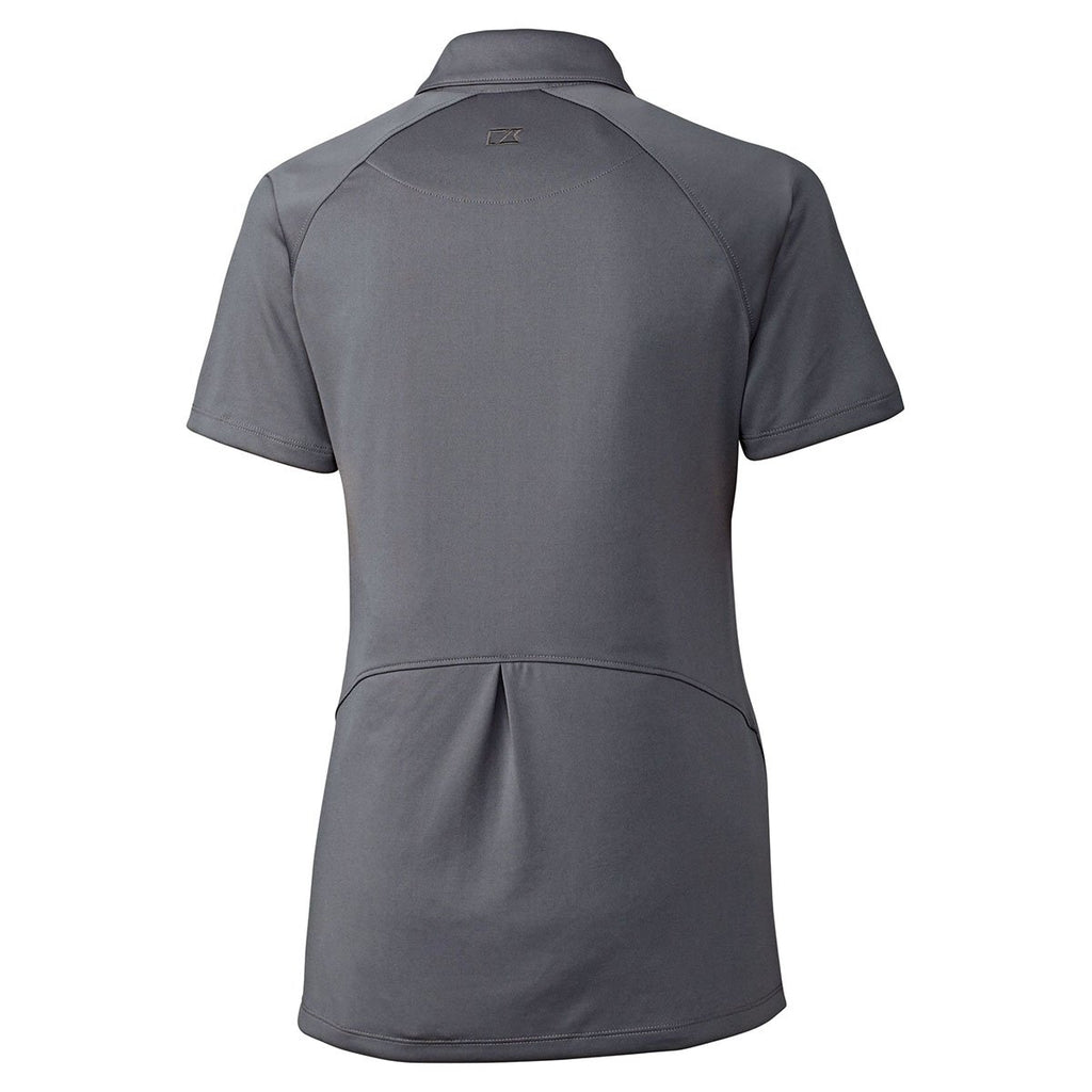 Cutter & Buck Women's Elemental Grey DryTec Lacey Polo