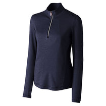 Cutter & Buck Women's Liberty Navy DryTec Long Sleeve Madeline Half -Zip Mock