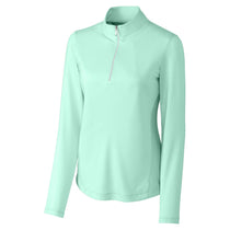 Cutter & Buck Women's Sea Glass DryTec Long Sleeve Madeline Half -Zip Mock