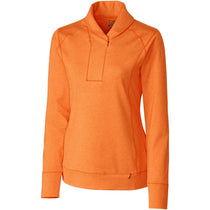Cutter & Buck Women's Orange Shoreline Half Zip
