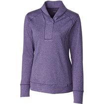 Cutter & Buck Women's Purple Shoreline Half Zip