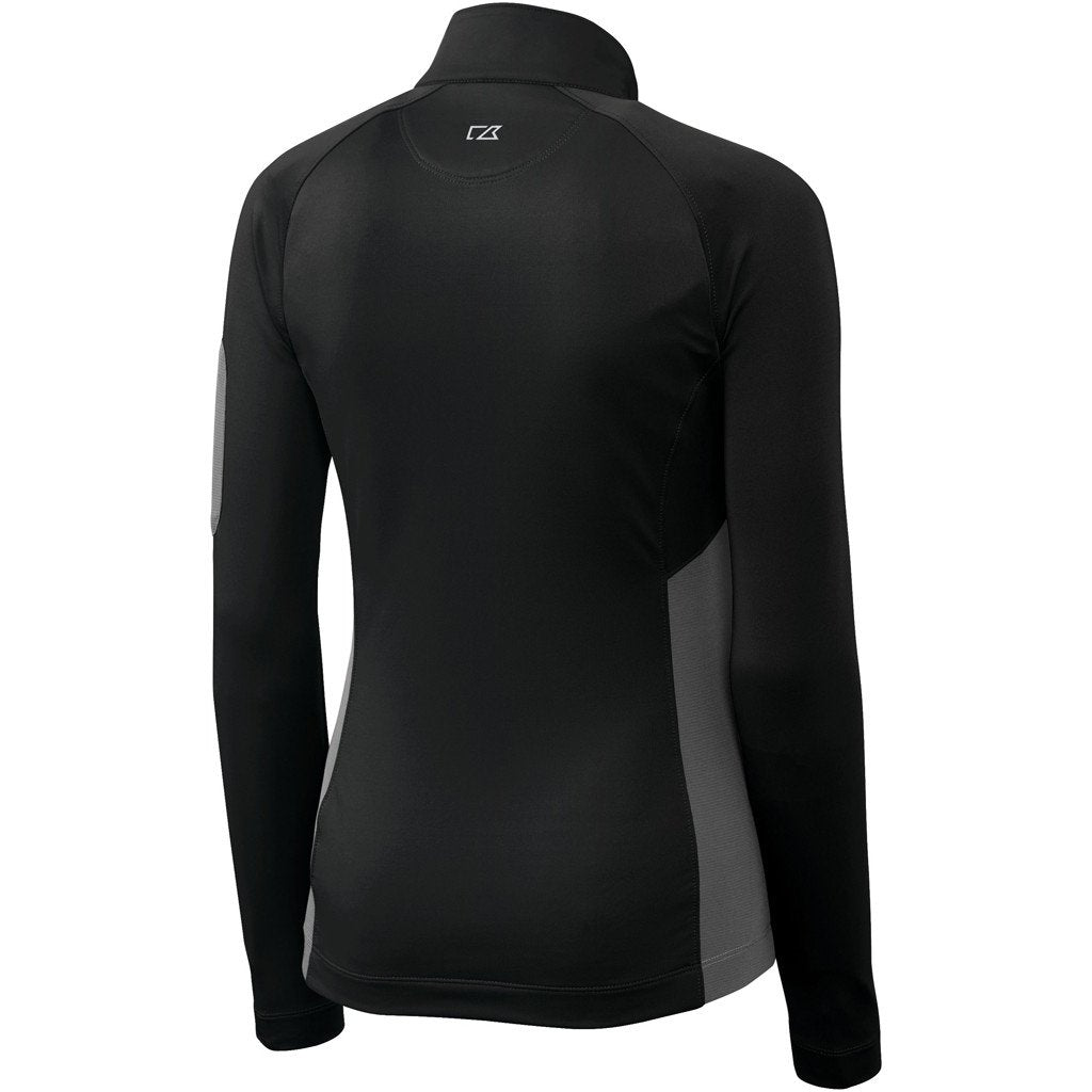Cutter & Buck Women's Black Shaw Hybrid Half Zip