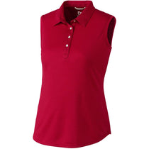 Cutter & Buck Women's Cardinal Sleeveless Clare Polo