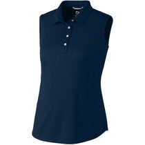 Cutter & Buck Women's Liberty Navy Sleeveless Clare Polo