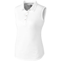 Cutter & Buck Women's White Sleeveless Clare Polo