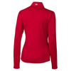 Cutter & Buck Women's Red Ladies DryTec Evergreen Reversible Half-Snap