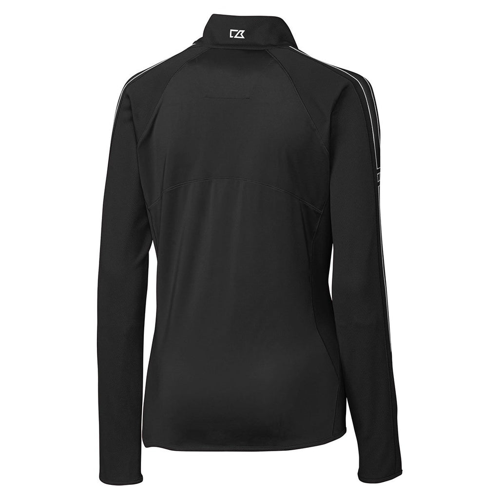 Cutter & Buck Women's Black DryTec Pennant Sport 3/4-Zip
