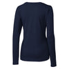 Cutter & Buck Women's Liberty Navy DryTec Long Sleeve Avail Double V-Neck