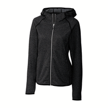 Cutter & Buck Women's Charcoal Heather Mainsail Half Zip