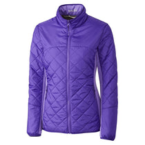 Cutter & Buck Women's Grape WeatherTec Sandpoint Quilted Jacket