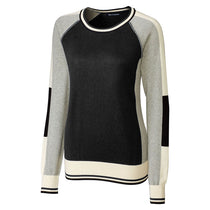 Cutter & Buck Women's Black Stride Colorblock Sweater