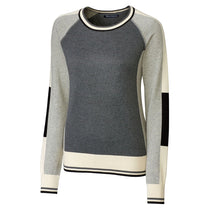 Cutter & Buck Women's Charcoal Heather Stride Colorblock Sweater