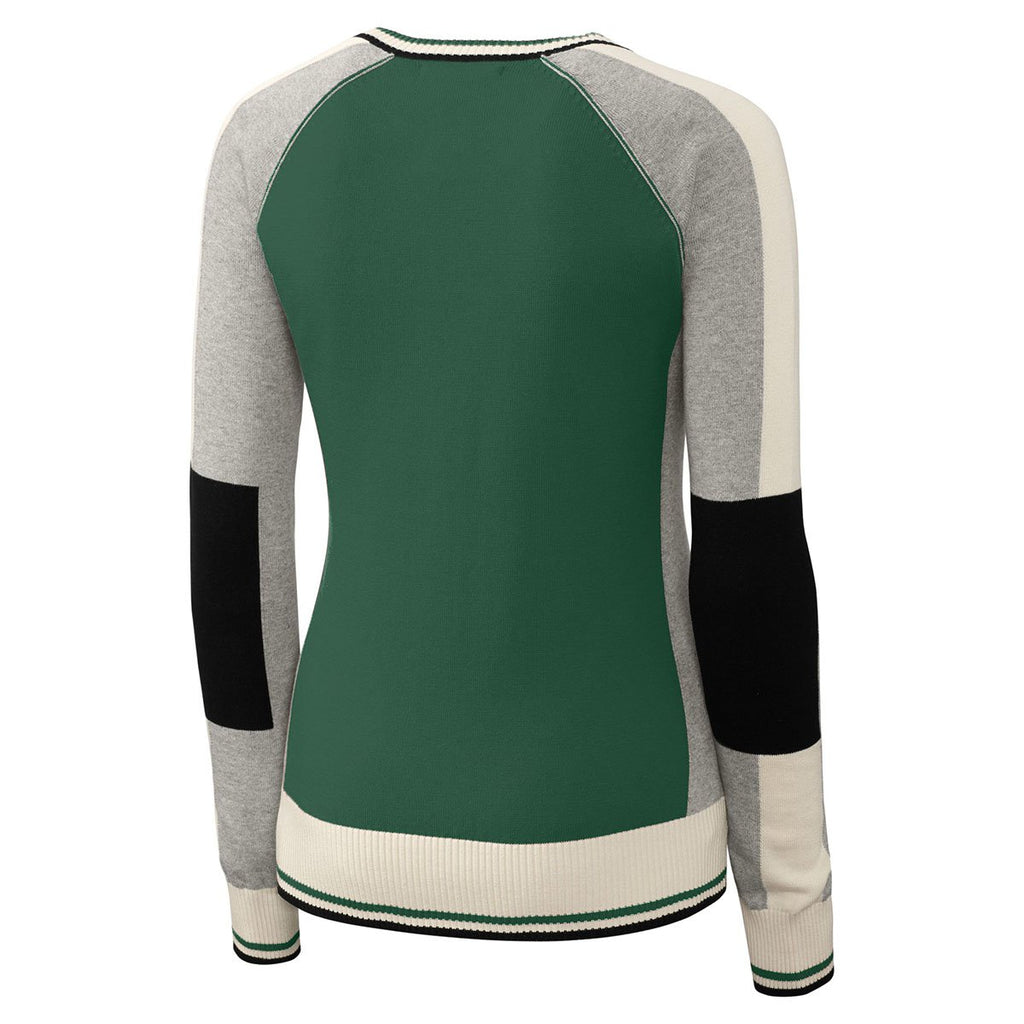 Cutter & Buck Women's Hunter Stride Colorblock Sweater