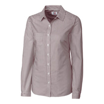 Cutter & Buck Women's Bordeaux L/S Epic Easy Care Mini Bengal Dress Shirt