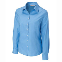 Cutter & Buck Women's Light Blue Easy Care Twill Dress Shirt