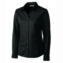 Cutter & Buck Women's Black Easy Care Twill Dress Shirt