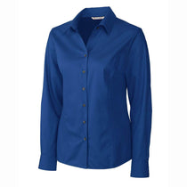 Cutter & Buck Women's French Blue Easy Care Twill Dress Shirt