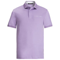 Bugatchi Men's Lilac Short Sleeve Three Button Polo Collar Hidden Placket