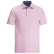 Bugatchi Men's Berry Short Sleeve Three Button Polo Collar