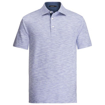 Bugatchi Men's Light Navy Short Sleeve Three Button Polo Collar