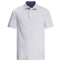 Bugatchi Men's Platinum Short Sleeve Three Button Polo Collar