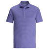 Bugatchi Men's Orchid Short Sleeve Three Button Polo Collar