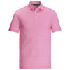 Bugatchi Men's Berry Short Sleeve Three Button Polo Collar