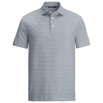 Bugatchi Men's Platinum Short Sleeve Three Button Polo Collar